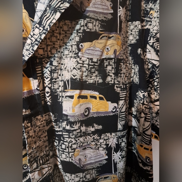 Natural Issue Hawaiian Short Sleeve Shirt Size L Cotton Beach Surf Board Bus - Picture 5 of 9